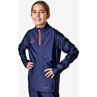 Kinder Fußball Sweatshirt 1/2 Zip - Viralto Roarr marineblau/rot