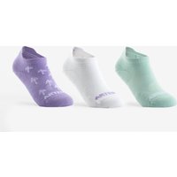 Kinder Tennissocken Low 3er Pack - RS160 grün/violett