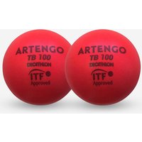 Tennisbälle TB100 Schaumstoff 2er-Pack 9 cm rot