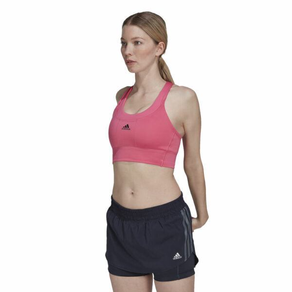 adidas Medium Support Primeknit Sport-BH Damen in rot, Größe: XS