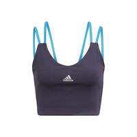 adidas UFORU Sport-BH Damen in dunkelblau, Größe: XS