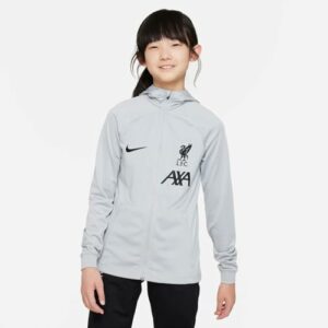 Nike Unisex Kinder Trainingsanzug Lfc Y Nk Df Strk Hd Trk Suit K, Wolf Grey/Black/Black/White, DX3552-013, S – Bild 4