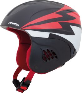 Alpina Carat Kinder Skihelm (48-52 cm, 91 black/red)