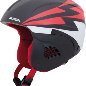 Alpina Carat Kinder Skihelm (48-52 cm, 91 black/red)