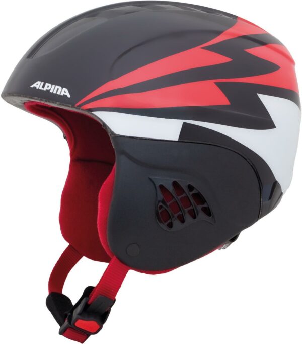 Alpina Carat Kinder Skihelm (48-52 cm, 91 black/red)