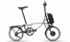 Brompton C-Line Electric Urban 4-speed - 16 Zoll 300Wh 4K Faltrad - Dune Sand