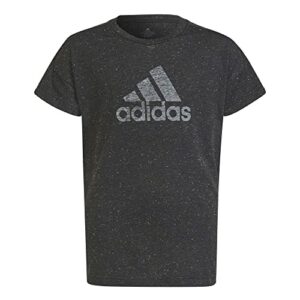 adidas Mädchen G Bos Tee t-Shirt, schwarz/weiß (Blckme/White), 12 años – Bild 2