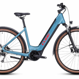 Cube Nuride 625 Performance Allroad - 28 Zoll 625Wh 9K Wave - metalblue´n´red