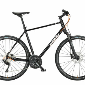 KTM X-LIFE ACTION flaming black (silver+orange matt) 2023 28"; Diamant