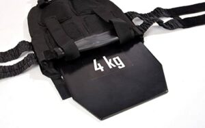 Sveltus Gewichtsweste 15 Kg Pro Beschwerte Jacke, Schwarz, Einheitsgröße – Bild 4