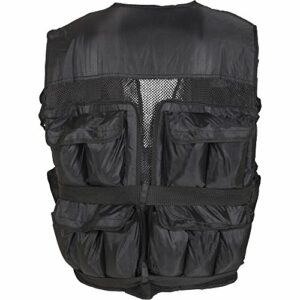 GORILLA SPORTS Gewichtsweste - inkl. Tragetasche, Verstellbar, 10 kg, 20 kg, 30 kg Gewichte, 56 x 52 cm, mit Gewichten, Unisex, Schwarz - Trainingsweste, Weight Vest, Laufweste, Krafttraining – Bild 7