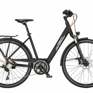 KTM LIFE 1964 black matt (chrome+chrome orange glossy) 2023 28"; Wave