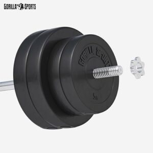 GORILLA SPORTS Hantelscheiben - Einzeln/Set, 1,25kg, 2,5kg, 5kg, 7,5kg, 10kg, 15kg, 27,5kg, 30kg Gewichte, 30mm Bohrung, aus Kunststoff - Gewichtsscheiben, Hantelscheiben-Set, Hanteln – Bild 3