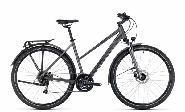 Cube Nature Allroad graphite´n´black 2023 28"; Trapez