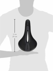 Ergon Herren Figura Gel Max Fahrradsattel, Black, L – Bild 3