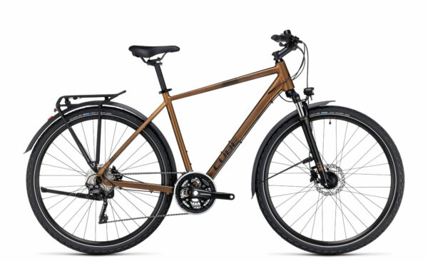 Cube Nature Pro Allroad gold´n´black 2023 28"; Diamant