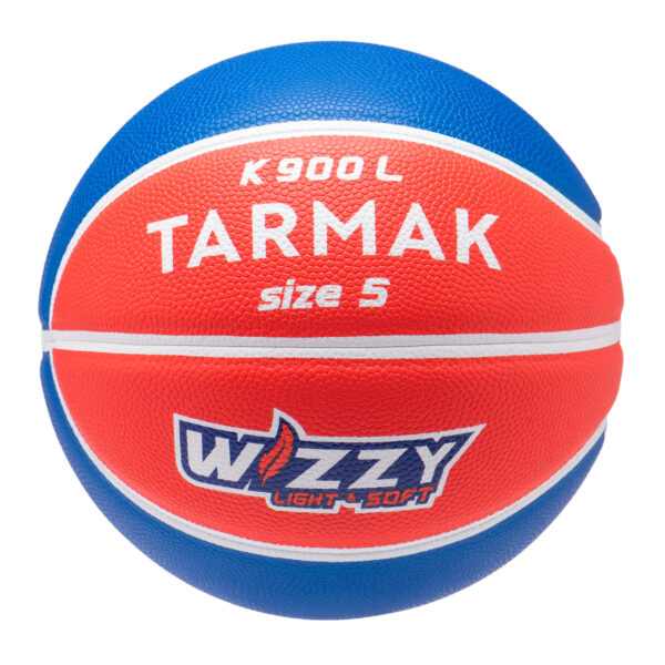 Basketball Grösse 5 Light & Soft - K900 Wizzy blau/rot