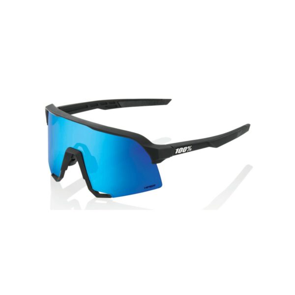 Brille 100% S3 Hyper Blue Multilayer Mirror Lens Schwarz