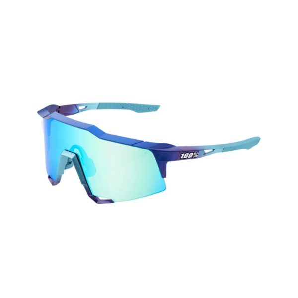 Brille 100% Speedcraft Matte Metallic Into the Fade Topaz Blue