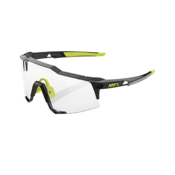 Brille 100% Speedcraft Polished Black - Photochrome Linsen