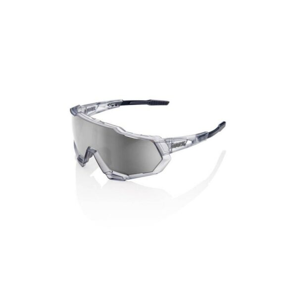 Brille 100% Speedtrap Translucent grau Mirror Hyper Silver Linse