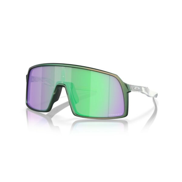 Brille Oakley Sutro Discover Collection Silberne und grüne mit rosa Gläsern