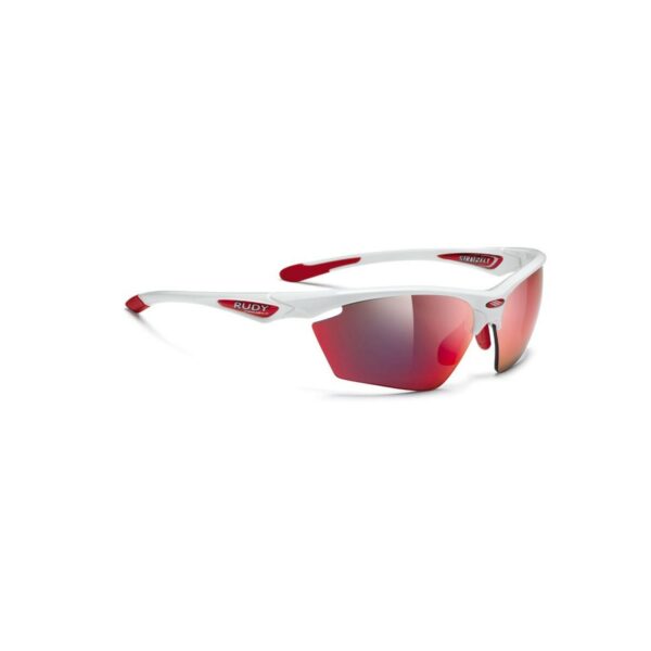 Brille Stratofly White Gloss RPO Multilaser Rot Rudy Projekt