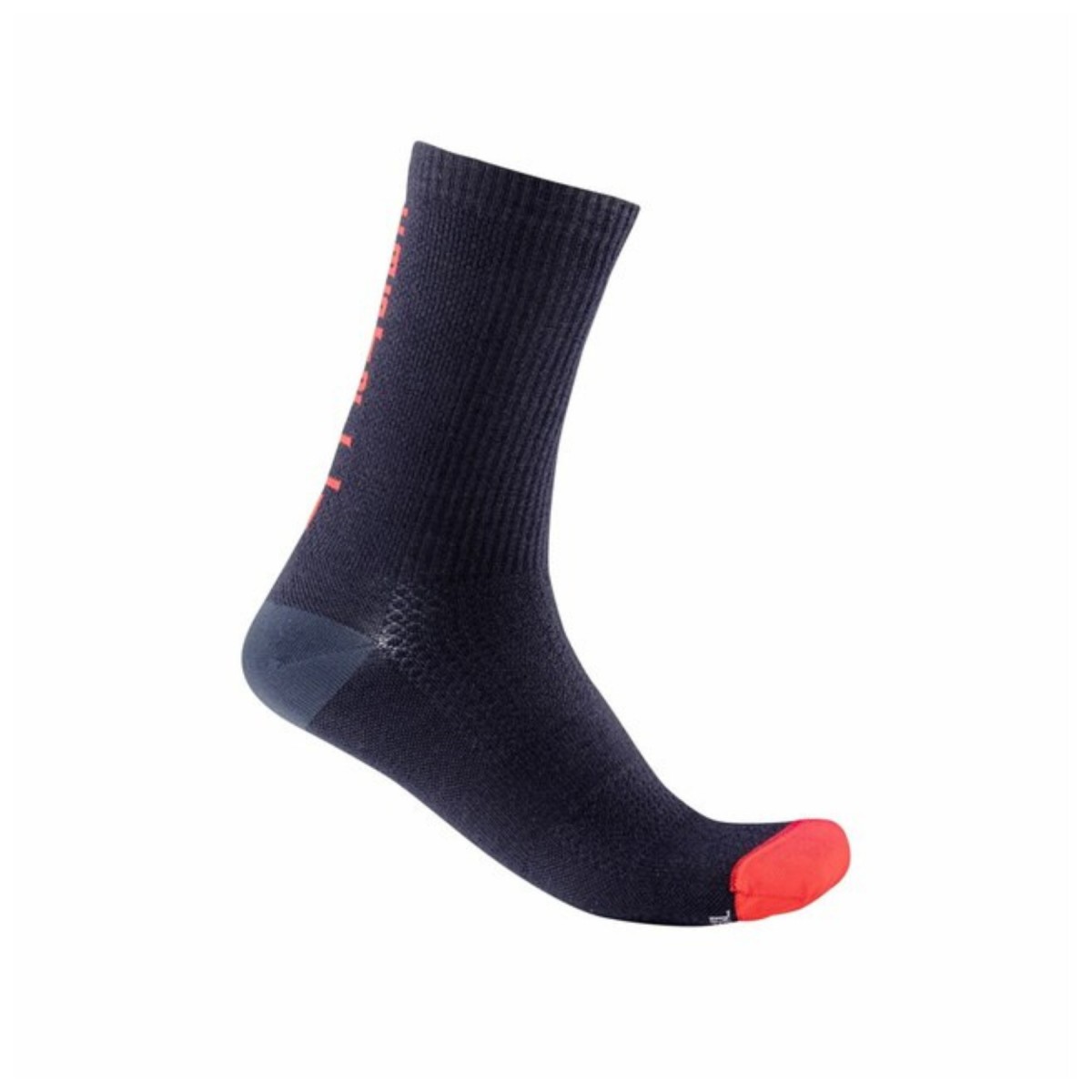 Castelli Bandito Wool 18 Blau Rote Socken, Größe 2XL