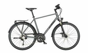 KTM LIFE STYLE steel grey matt (black+red) 2023 28"; Diamant