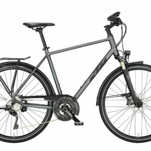 KTM LIFE STYLE steel grey matt (black+red) 2023 28"; Diamant