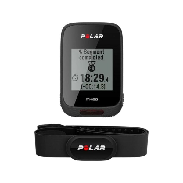 Fahrradcomputer Polar M460 HR GPS mit Herzfrequenzsensor H10 schwarz