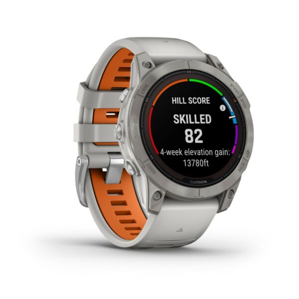 Garmin Fenix 7 Pro Saphir Solar Edition Titanium Orange Grau