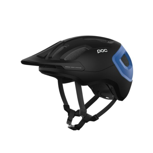 Helm POC Axion Schwarz Electric Blue Metallic Matt, Größe L (59-61 cm)