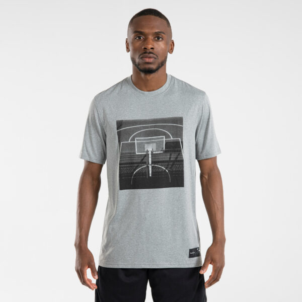 Herren Basketball T-Shirt - S500 Fast grau