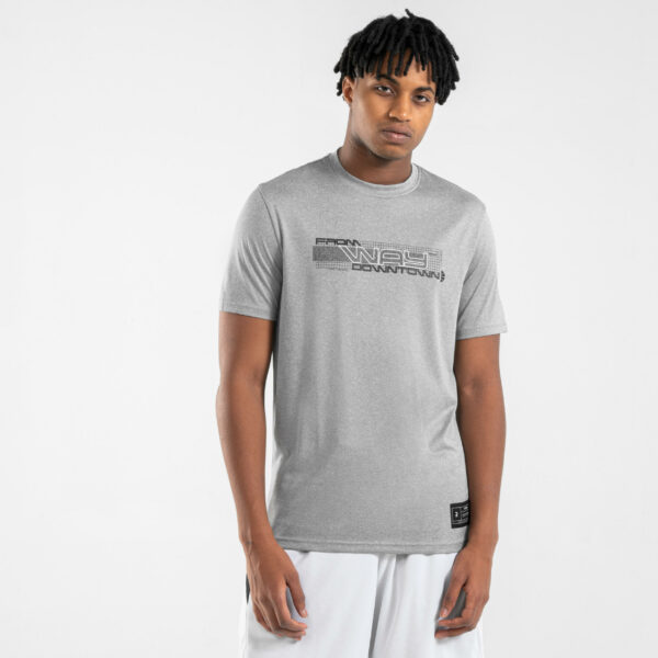 Herren Basketball T-Shirt - TS500 Fast grau