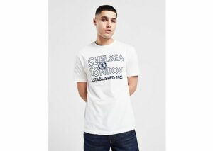 Official Team Chelsea FC Stack T-Shirt - Herren, White