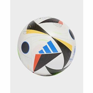 adidas Euro 24 Competition Ball - Damen, White / Black / Glow Blue
