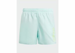 adidas Sportswear Essentials Logo CLX Kids Badeshorts, Semi Flash Aqua / Green Spark