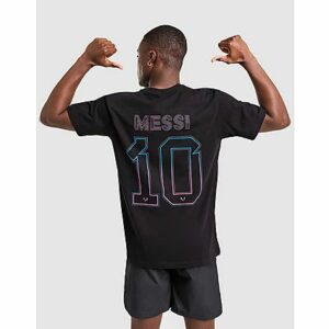 adidas Inter Miami CF Messi #10 T-Shirt - Herren, Black
