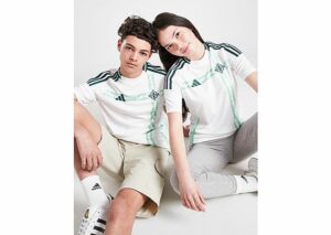 adidas Nordirland 2024 Auswärtstrikot Kinder, White / Ice Green