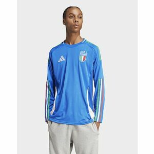 adidas Italien 24 Long Sleeve Heimtrikot - Herren, Blue
