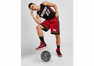 Jordan NBA Miami Heat Swingman Shorts Herren - Herren, Tough Red/Black/White