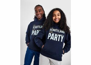 Official Team Scotland 'Kein Schottland Keine Party' Hoodie Jnr, Navy