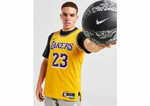 Nike NBA LA Lakers James #23 Icon Jersey - Herren, YELLOW