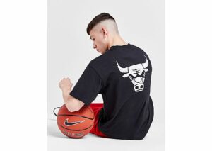 Nike NBA Chicago Bulls Max90 Logo T-Shirt - Herren, Black