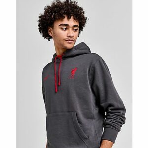 Nike Liverpool FC Club Hoodie - Herren, Anthracite/Gym Red