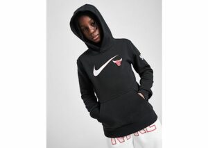 Nike NBA Chicago Bulls Hoodie Kinder, Black