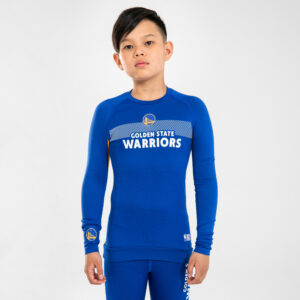 Kinder Basketball Funktionsshirt UT500 NBA Golden State Warriors blau