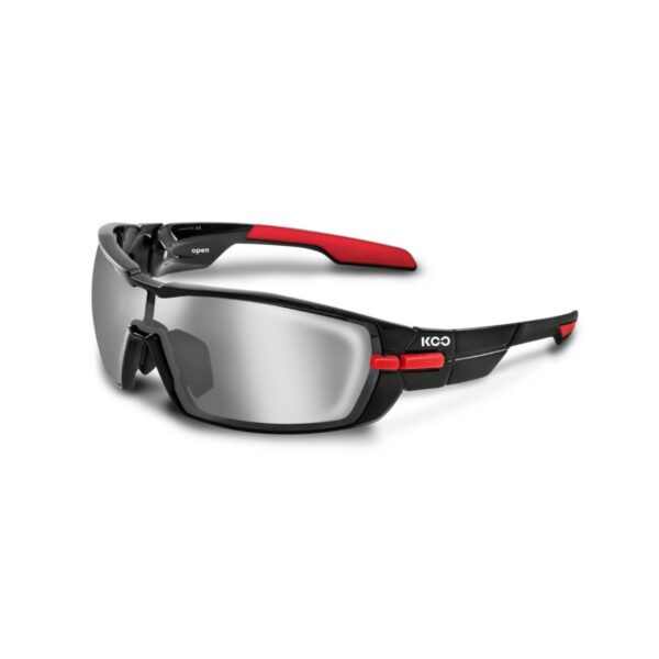 KOO Open Cube Brille Schwarz Rot