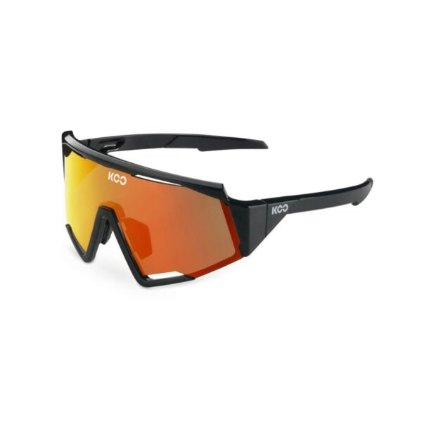 KOO Spectro Brille Schwarz Orange Linse